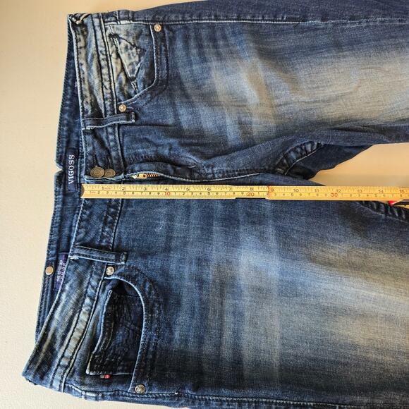 Vigoss The Chelsea Slim Boot Jeans Juniors Women's 15/16 Blue Dark Wash - Picture 13 of 16